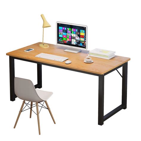 New Arrivals Modern Metal Leg Office Desk Wood Table Bedroom Computer