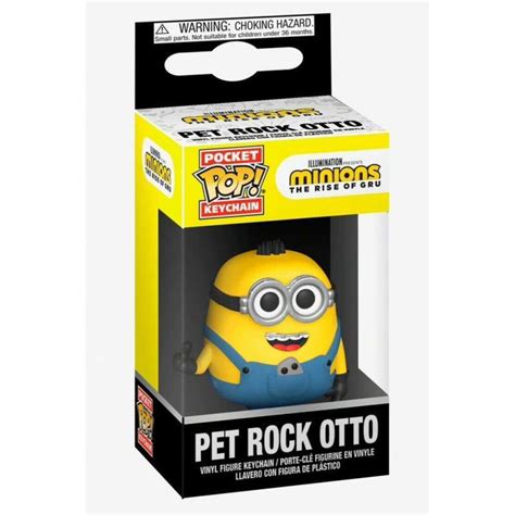 Jual Funko Popkeychain Minions The Rise Of Gru Pet Rock Otto Action