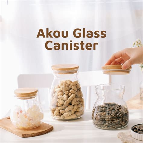 Jual Toples Kaca Estetik Storage Jar Borosilicate Kedap Udara Dia 9