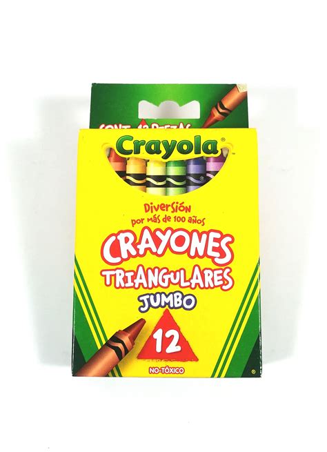 Crayon Crayola De 12 Pzas Triangular Guesa Casa Papelera Monroy