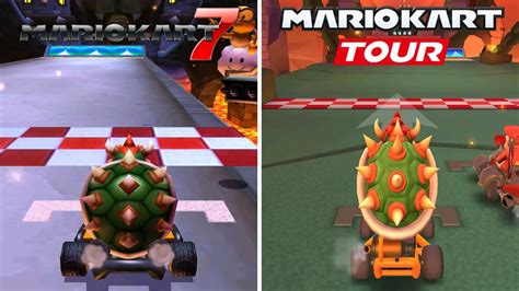 Evolution Of Ds Bowser S Castle In Mario Kart Games Youtube