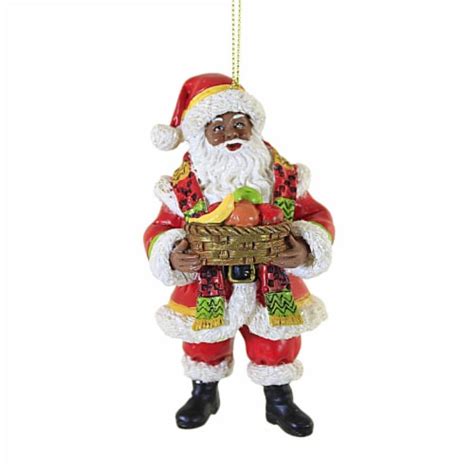 Holiday Ornament Kwanza Santa Polyresin Christmas Fruit Feast E0739 1 Frys Food Stores