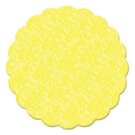 Fundo Rendado Redondo Amarelo 9cm 100 Unidades Cromus Rizzo