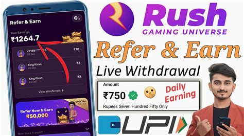 Rush App Refer And Earn Rush App Me Refer Karke Paisa Kaise Kamaye