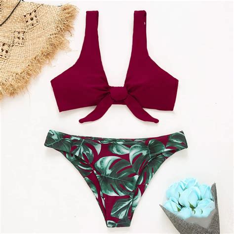 New Bowtie Bikini Set Swimsuit Bathing Suit Swimwear For Women In