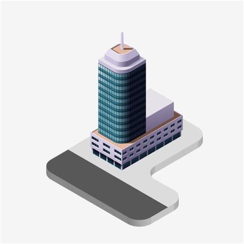 D Building Vector Hd Png Images D Stereoscopic Business Building