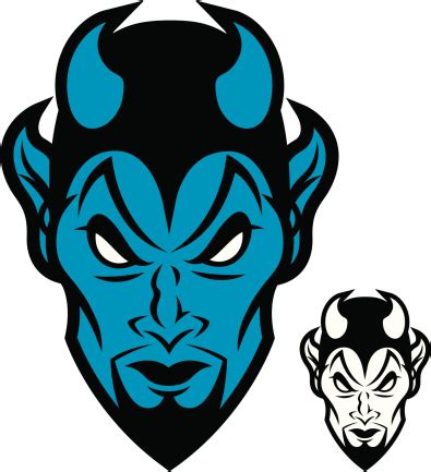 Blue Devil Mascot Stock Illustration - Download Image Now - iStock