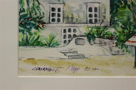 Clairmonte Mapp Glitter Bay Beach House Barbados 1992 Watercolour