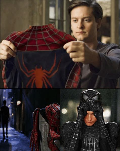 Meme Generator - Spider-Man choosing the black suit - Newfa Stuff