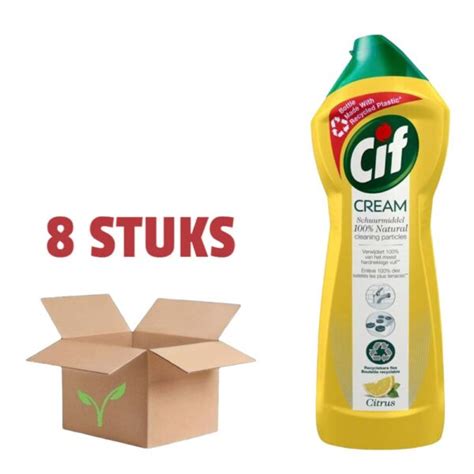 Cif Cream Schuurmiddel Citrus 8 X 750 Ml YecStore