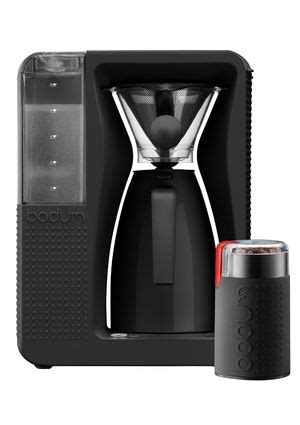 A Black Coffee Maker On A White Background