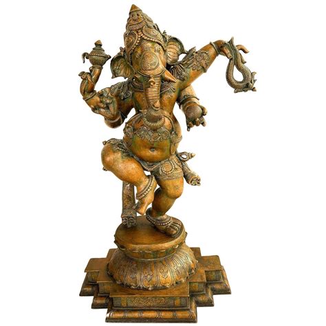 Buy South Indian Arts Bronze Ft Big Ganesha Standing Idols