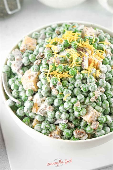 English Pea Salad Recipe 🫛 Old Fashioned Cold Pea Salad