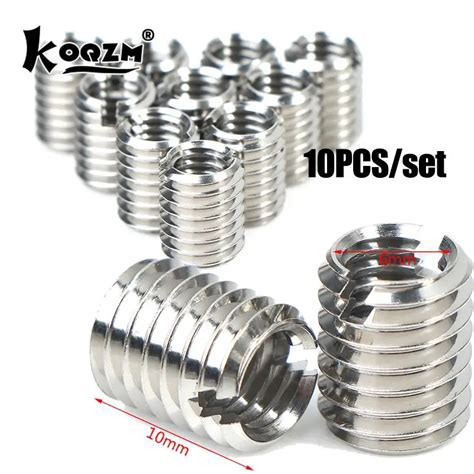 10pcs Stainless Steel Thread Adapters Convert M8 8mm Male To M6 6mm Female