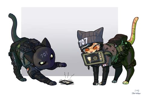 Vigil And Dokkaebi Cat By Shurueder Rainbow Six Siege Anime Rainbow