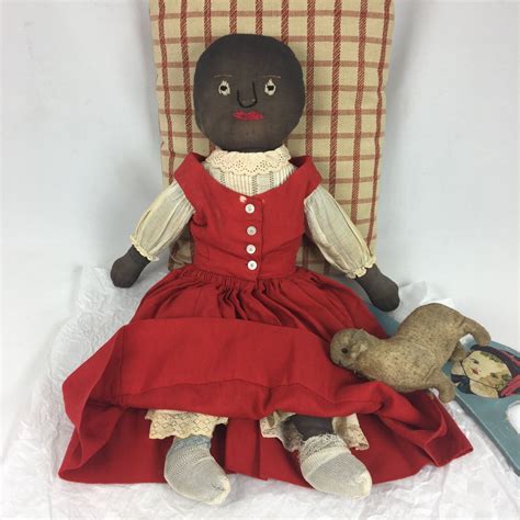 Antique African American Cloth Dollprimitive 20 Etsy American Cloth