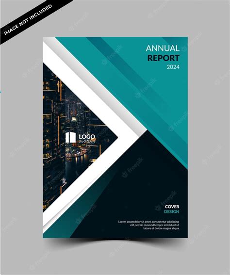 Premium Vector Annual Report Cover Template Design