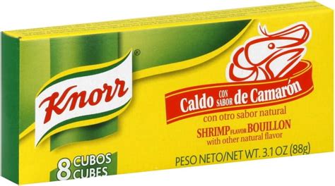 Knorr Bouillon Cubes Shrimp 3 1 Oz 8 Boxes With 8 Cubes Per Box Grocery