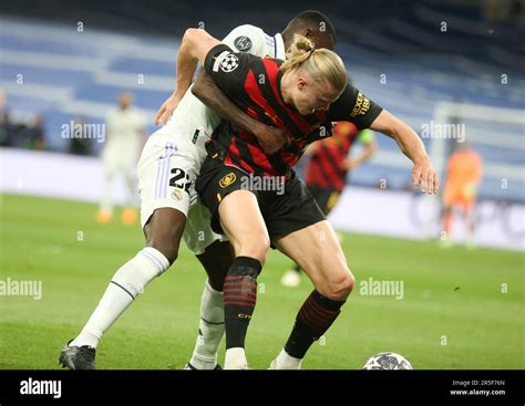 Erling Haaland De Manchester City Durante El Partido De Semifinales De