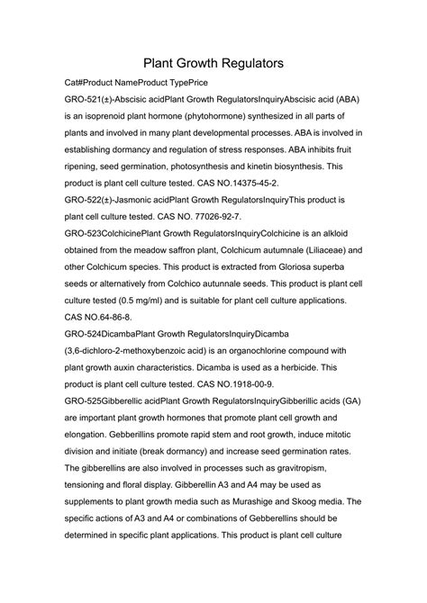 Ppt Plant Growth Regulators Powerpoint Presentation Free Download