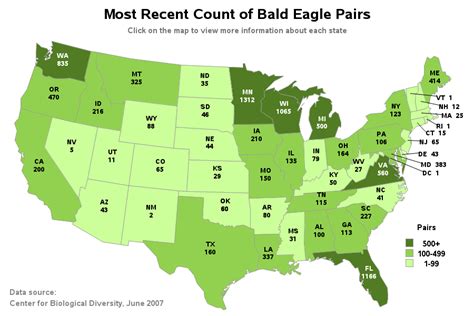 Bald Eagle Locations Map