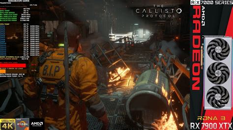 The Callisto Protocol High Settings Ray Tracing FSR 4K RX 7900 XTX