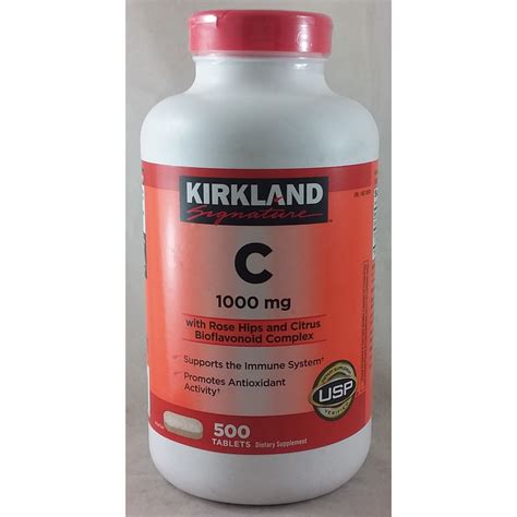 Kirkland Signature Vitamin C Mg With Rose Hips Tablets