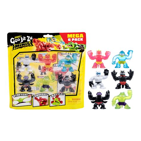 Heroes Of Goo Jit Zu Minis Mega 6 Pack 2 5 Inch Mini Heroes Ages 4