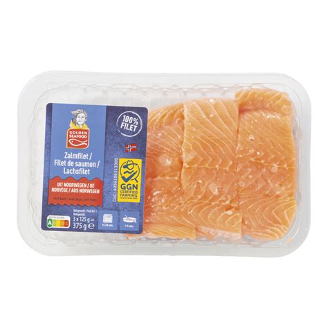 Frisches Lachsfilet Mit Haut Golden Seafood G Nstig Bei Aldi