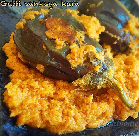 Gutti Vankaya Kura Recipe Andhra Style Stuffed Brinjal Sandhya S Recipes