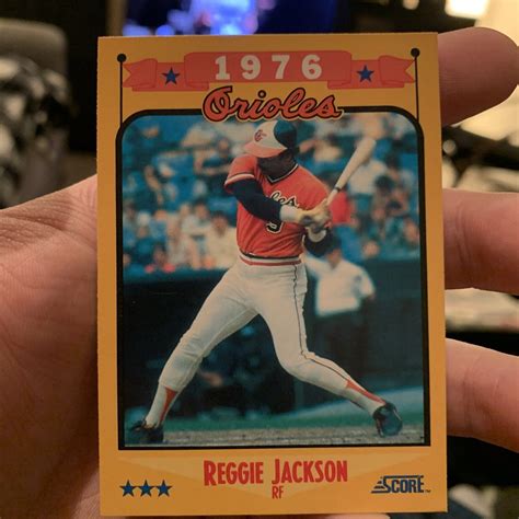 Mavin 1988 Score 501 Reggie Jackson 1976 Salute To Reggie Jackson