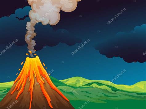 A volcano Stock Vector Image by ©interactimages #41474889