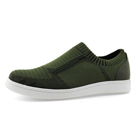 Mens Slip On Tennis Shoes Walking Running Sneakers Lightweight