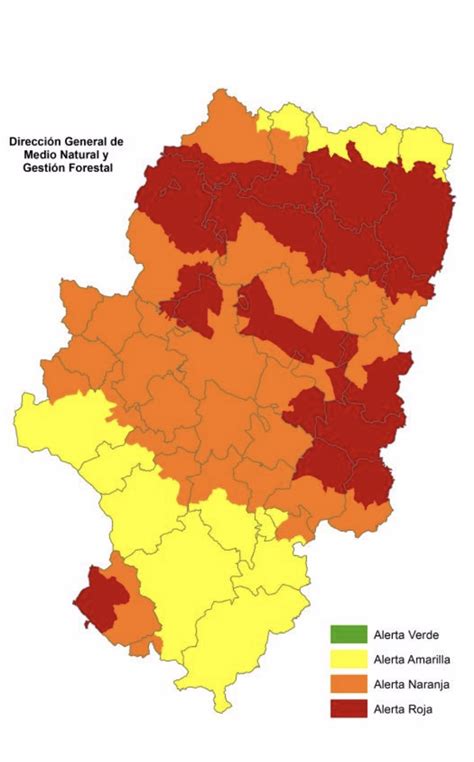 Alerta Roja Por Peligro De Incendios Forestales Varias Zonas De Arag N