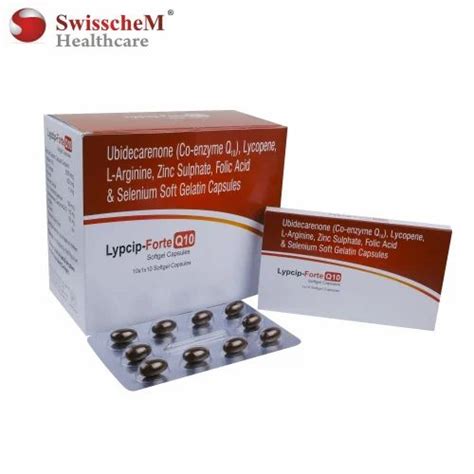 Ubidecarenone Co Enzyme Q10 Lycopene L Arginine Zinc Sulphate