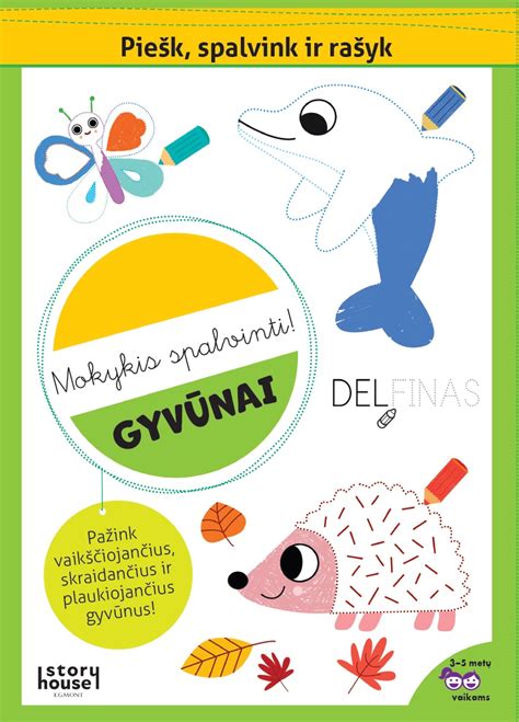 Mokykis Spalvinti Gyvūnai Pegasas