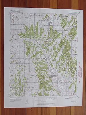 Binger Oklahoma 1952 Original Vintage USGS Topo Map: (1952) Map ...