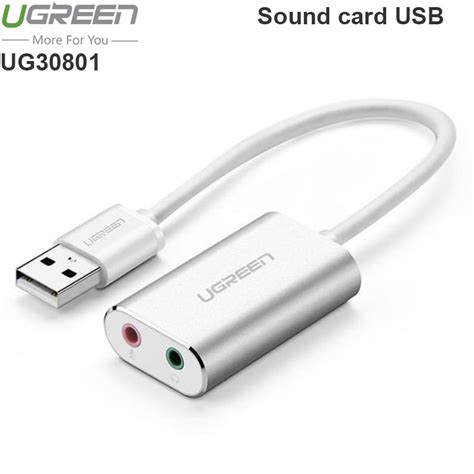 Usb Sound Usb Ra Mm Cho Tai Nghe Ugreen