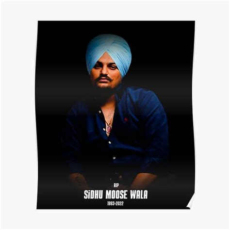 Sidhu Moose Wala Sidhu Moose Wala Poster Poster For Sale By Lylaoehler Redbubble