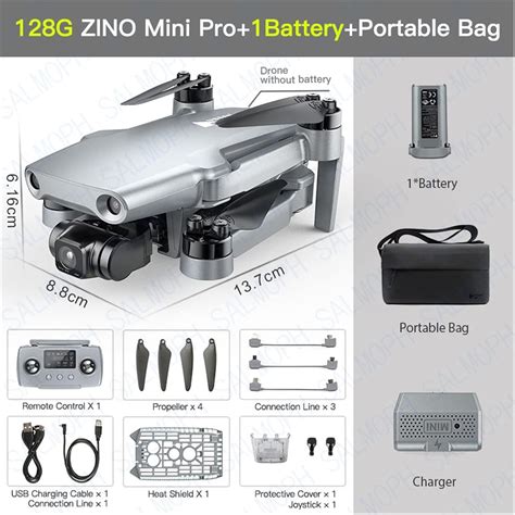 Ntgrty Zino Mini Pro Se Oz Gps Drone Con C Mara K Card N