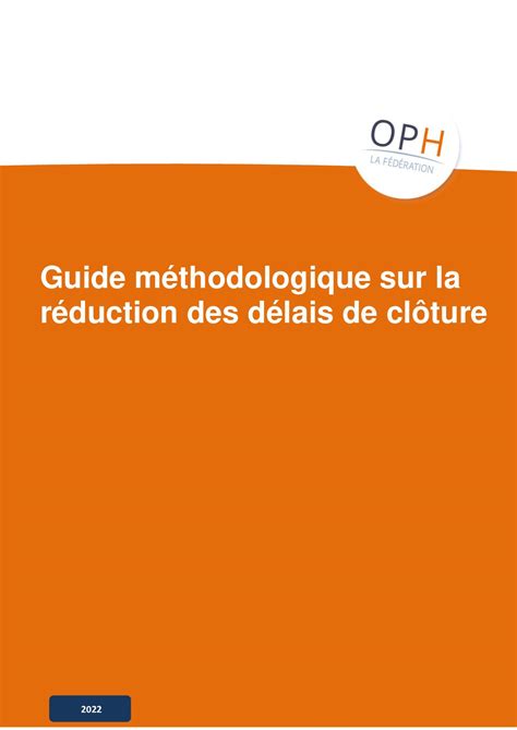 Calaméo Foph Guide Sur La Réduction Des Délais De Clôture 20221007