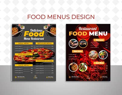 Menu Template Dinner Projects Photos Videos Logos Illustrations