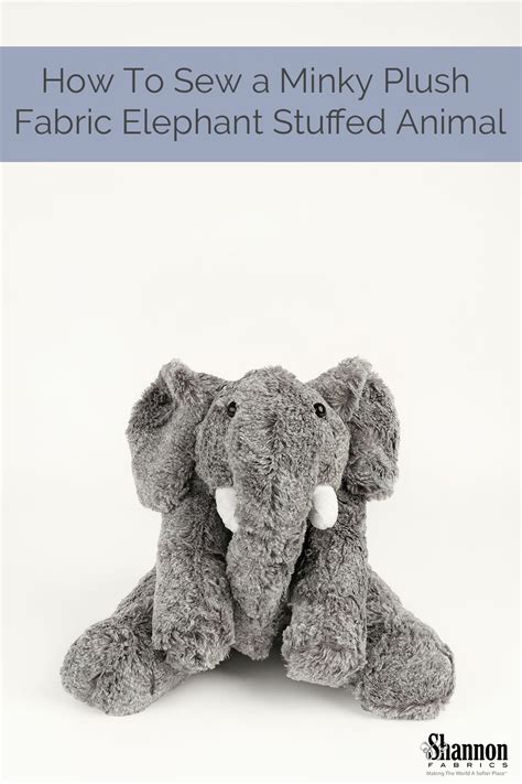 How To Sew An Elephant Stuffed Animal With Pattern And Video Tutorial