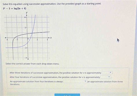 Solved Solve This Equation Using Successive Approximation Algebra