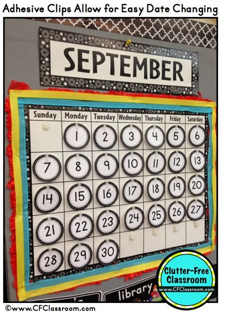 Classroom Calendar Ideas for Setting Up Your Learning Environment ...