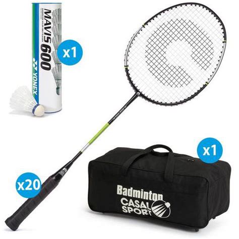 Raquette Badminton Absolute Casal Sport Lot De Sac Volants