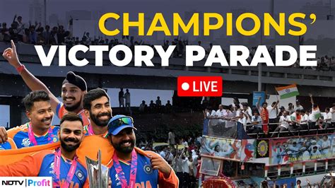 Team India Victory Parade Live I Indian Cricket Team Parade In Mumbai I