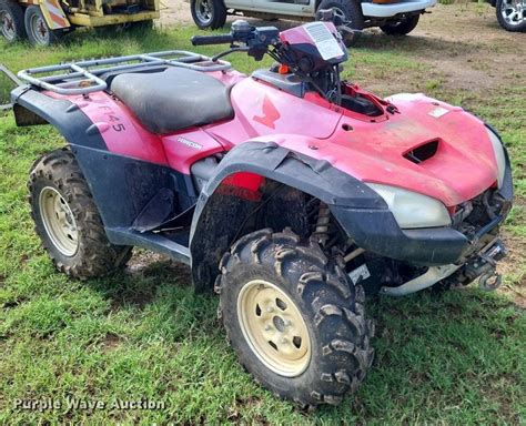 2005 Honda Rincon Atv In Bernie Mo Item Ls9569 Sold Purple Wave