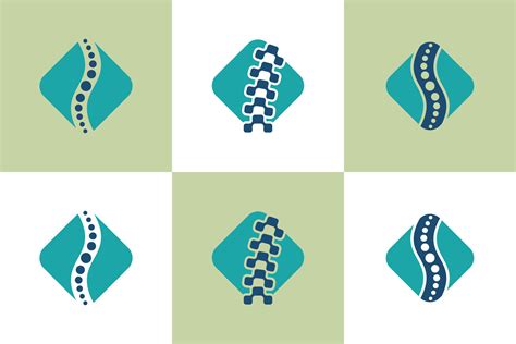 collection of chiropractic logo design with spine concept 35259604 ...