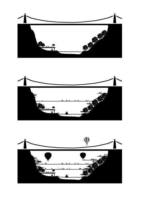 Diagram showing the phased development of the Gorge | Branch Out